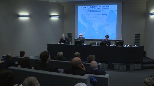 Sergio Bolzonello (Vicepresidente Regione FVG e assessore Attività produttive, Turismo e Cooperazione) al convegno "Noi e i Balcani Occidentali: lo spirito di Trieste alla prova dei fatti" - Trieste 18/12/2017